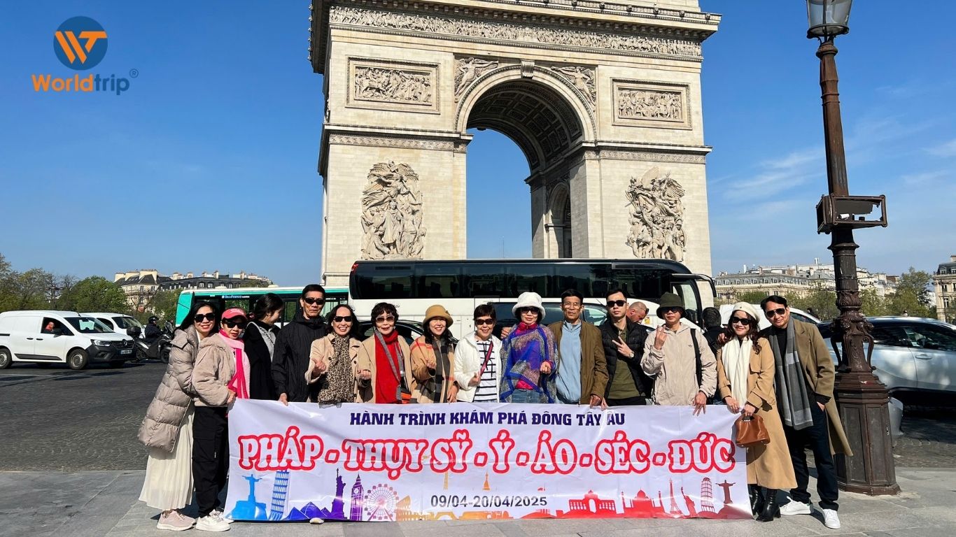 TOUR TÂY ĐÔNG ÂU 6 NƯỚC: PHÁP - THỤY SĨ - Ý - ÁO - SÉC - ĐỨC